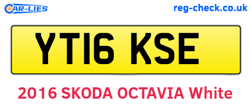YT16KSE are the vehicle registration plates.
