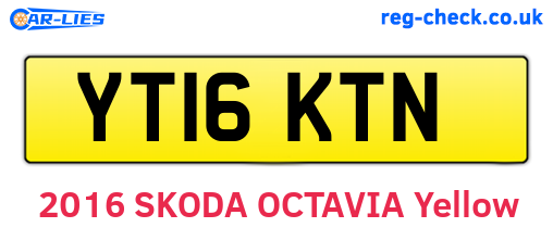 YT16KTN are the vehicle registration plates.