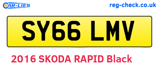 SY66LMV are the vehicle registration plates.