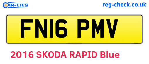 FN16PMV are the vehicle registration plates.