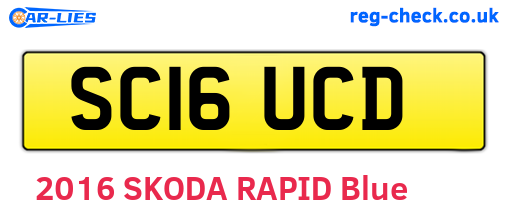 SC16UCD are the vehicle registration plates.