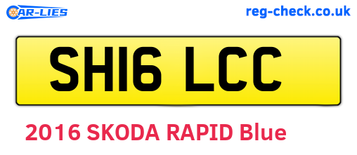 SH16LCC are the vehicle registration plates.