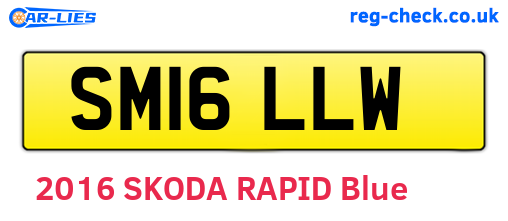 SM16LLW are the vehicle registration plates.