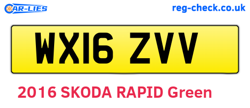 WX16ZVV are the vehicle registration plates.