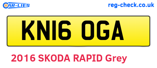KN16OGA are the vehicle registration plates.