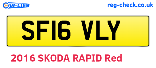 SF16VLY are the vehicle registration plates.
