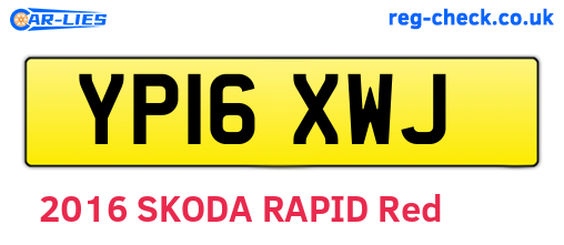 YP16XWJ are the vehicle registration plates.