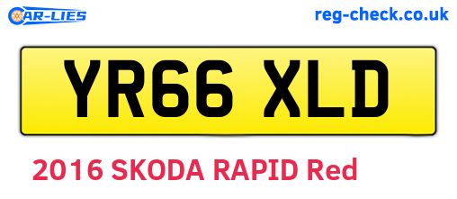 YR66XLD are the vehicle registration plates.