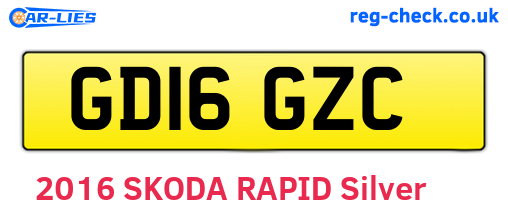 GD16GZC are the vehicle registration plates.
