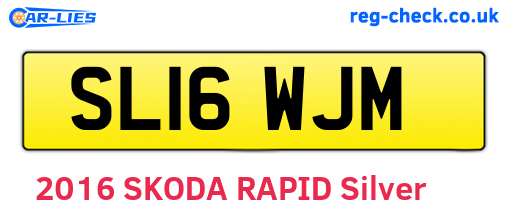 SL16WJM are the vehicle registration plates.