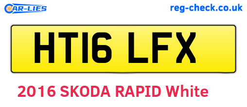 HT16LFX are the vehicle registration plates.