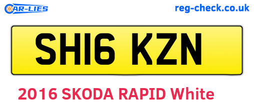 SH16KZN are the vehicle registration plates.