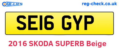 SE16GYP are the vehicle registration plates.