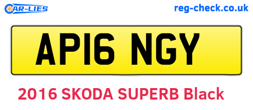 AP16NGY are the vehicle registration plates.