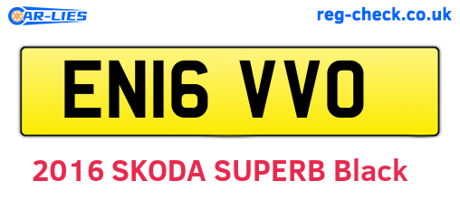 EN16VVO are the vehicle registration plates.