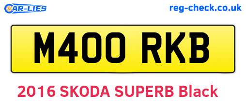 M400RKB are the vehicle registration plates.