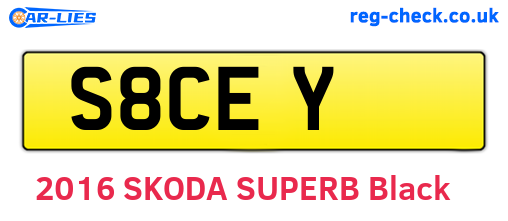 S8CEY are the vehicle registration plates.