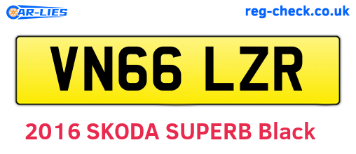 VN66LZR are the vehicle registration plates.