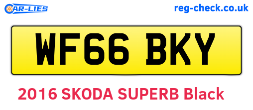 WF66BKY are the vehicle registration plates.