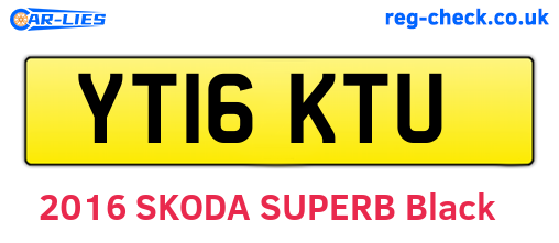 YT16KTU are the vehicle registration plates.