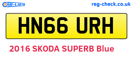 HN66URH are the vehicle registration plates.