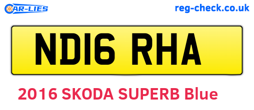 ND16RHA are the vehicle registration plates.