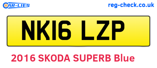 NK16LZP are the vehicle registration plates.