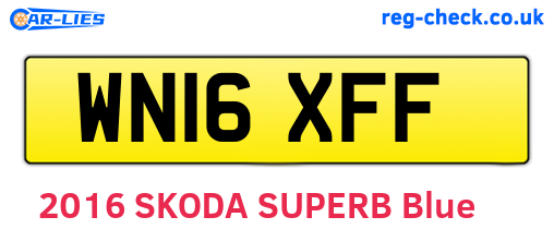 WN16XFF are the vehicle registration plates.