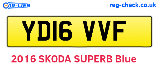 YD16VVF are the vehicle registration plates.