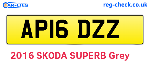 AP16DZZ are the vehicle registration plates.
