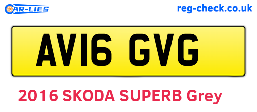 AV16GVG are the vehicle registration plates.