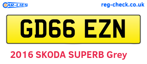 GD66EZN are the vehicle registration plates.