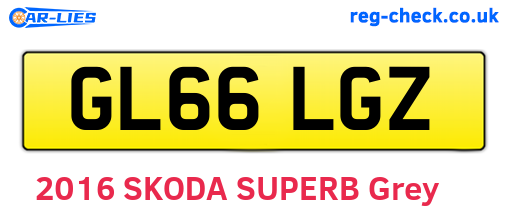 GL66LGZ are the vehicle registration plates.
