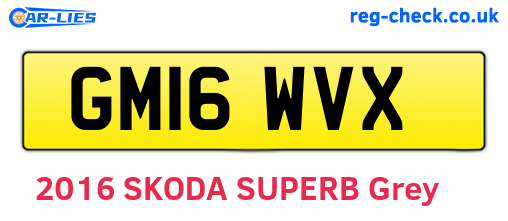 GM16WVX are the vehicle registration plates.