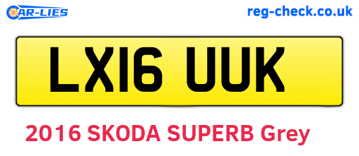 LX16UUK are the vehicle registration plates.