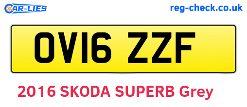 OV16ZZF are the vehicle registration plates.