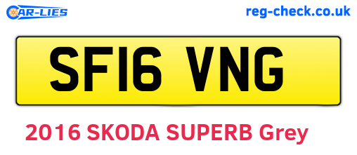 SF16VNG are the vehicle registration plates.