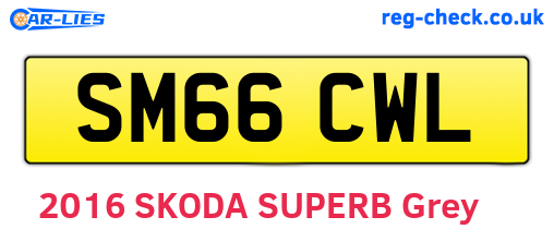 SM66CWL are the vehicle registration plates.