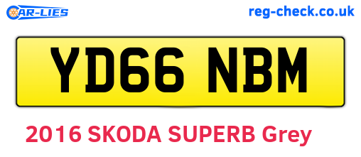 YD66NBM are the vehicle registration plates.