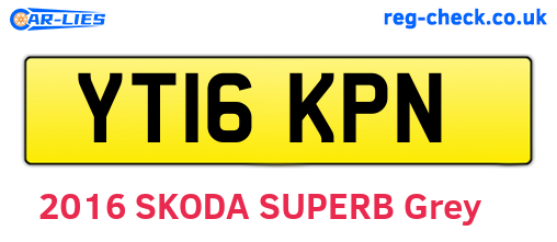 YT16KPN are the vehicle registration plates.
