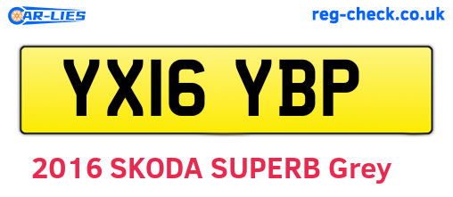 YX16YBP are the vehicle registration plates.