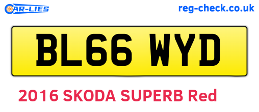 BL66WYD are the vehicle registration plates.