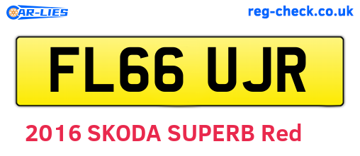 FL66UJR are the vehicle registration plates.