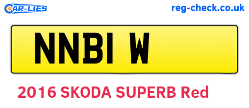 NNB1W are the vehicle registration plates.