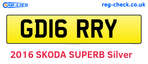GD16RRY are the vehicle registration plates.