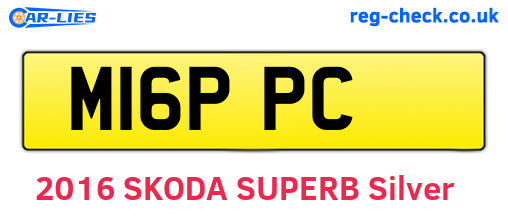 M16PPC are the vehicle registration plates.