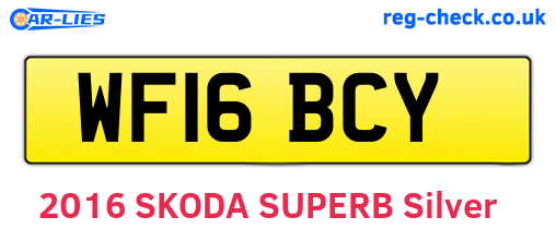 WF16BCY are the vehicle registration plates.