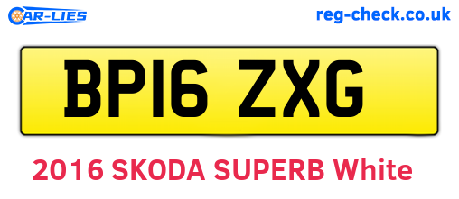 BP16ZXG are the vehicle registration plates.