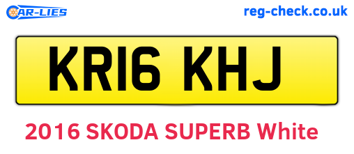 KR16KHJ are the vehicle registration plates.