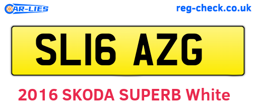 SL16AZG are the vehicle registration plates.
